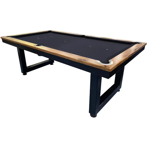 All Table Sports 7ft Solid Marri Timber Pool Billiards Table - Black Felt