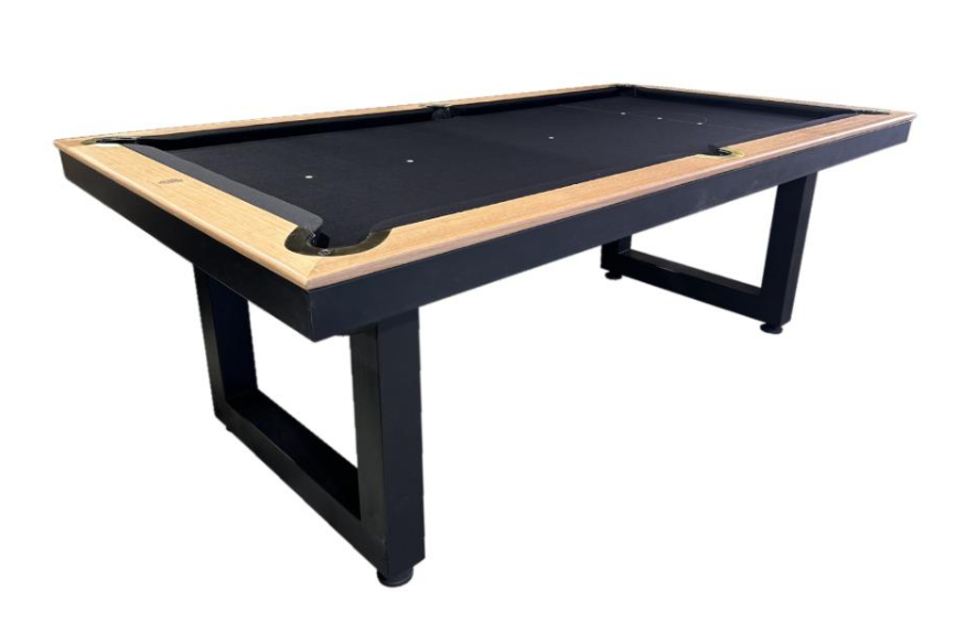 All Table Sports 7ft Tassie Oak Top Rail Slate Odyssey Pool Billiards table - Black Felt
