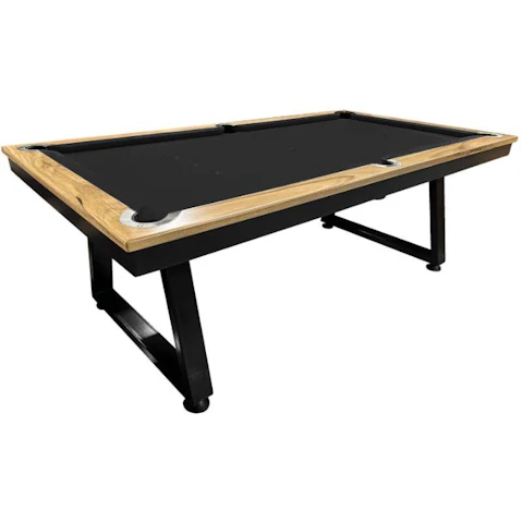 All Table Sports 7ft Marri Timber Top Rail Slate Saga Pool Billiards Table - Black Felt