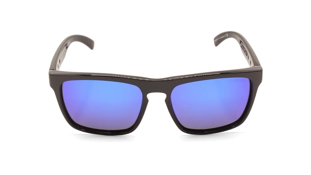 Dirty Dog 53267 Unisex Monza Polarised Sunglasses - Shiny Black/Blue 
