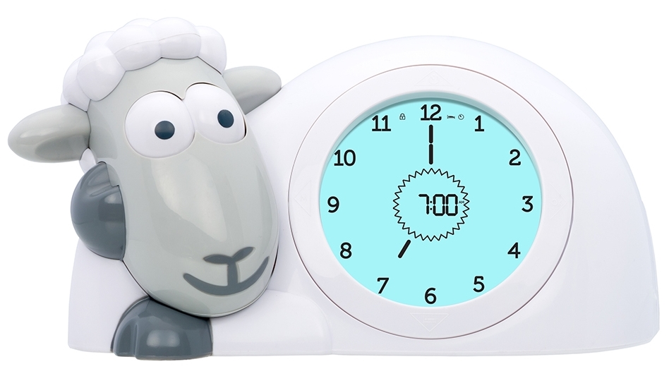 Zazu Sam The Lamb Sleep Trainer and Night Light - Grey