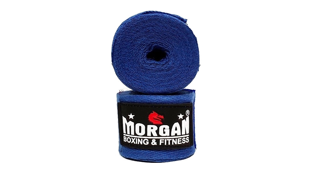 Morgan Sports 180inch Cotton Boxing Hand Wrap (Pair) - Blue