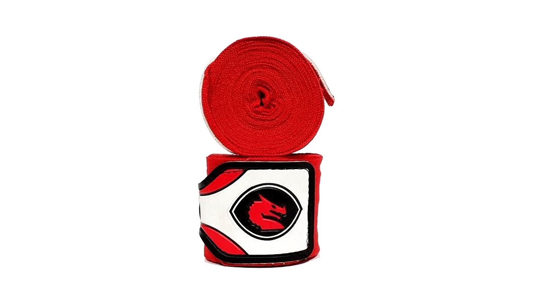 Morgan Sports 180inch Mexico Elastic Boxing Hand Wrap (Pair) - Red