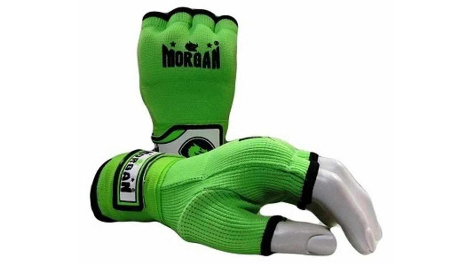 Morgan Sports Fluro Lime Elasticated Easy Hand Wraps – Medium