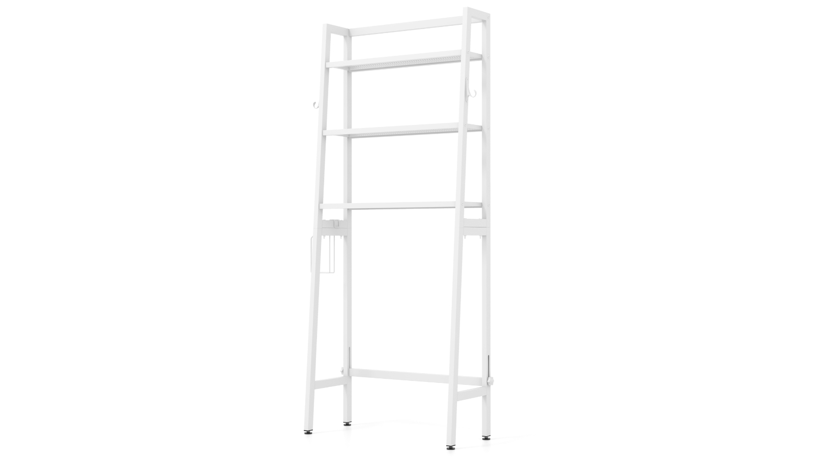 Costway 3-Tier Over-the-Toilet Storage Cabinet Shelf Rack Stand - White