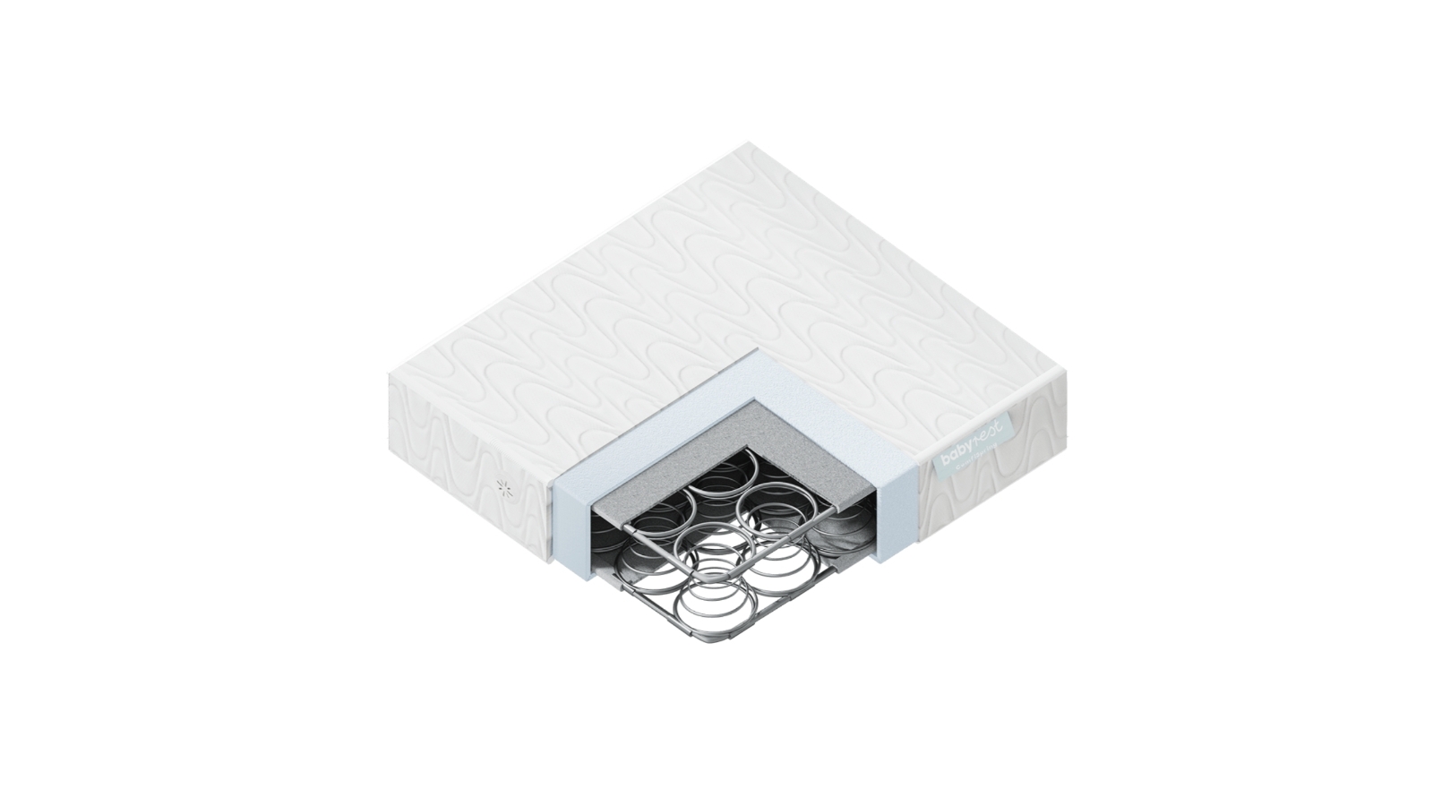 Babyrest Deluxe Innerspring Cot Mattress 1320 x 770 x 12.5cm Harvey Norman