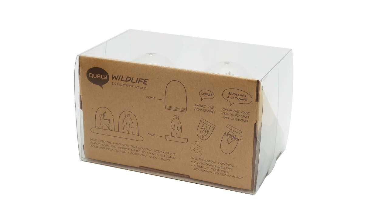 Qualy Wildlife Salt and Pepper Shaker Set Harvey Norman