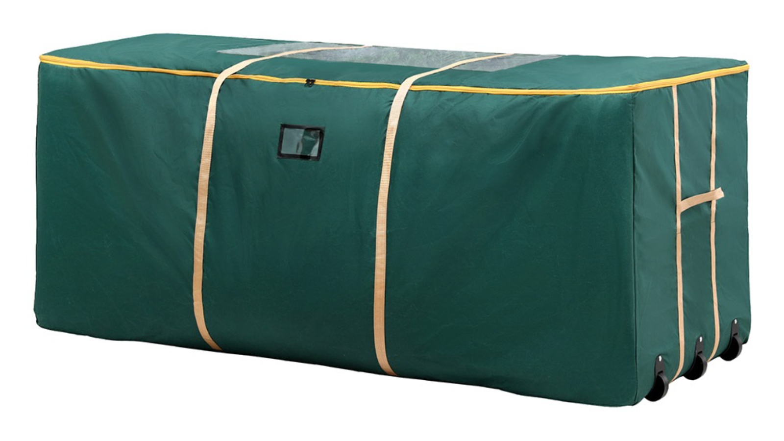 Jingle Jollys 10ft Christmas Tree Storage Bag with Wheels - Green