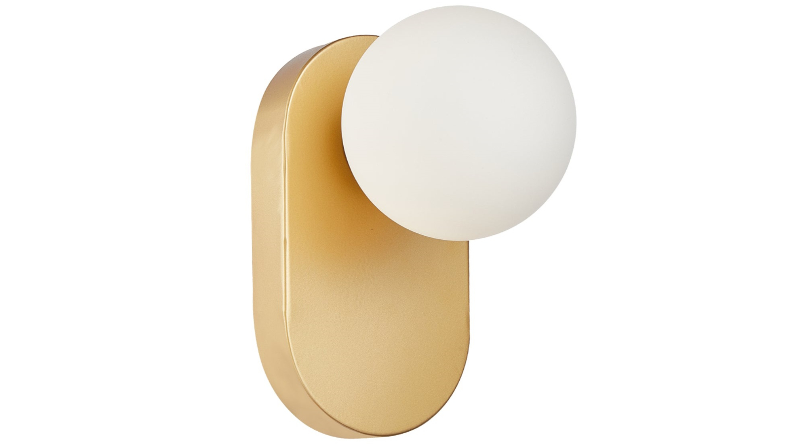 CLA Lighting G9 Round Opal Interior Wall Light - Gold