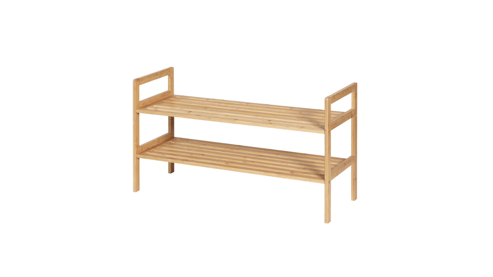 Artiss Shoe Rack Bamboo Shelf Storage Organiser Pine Harvey Norman