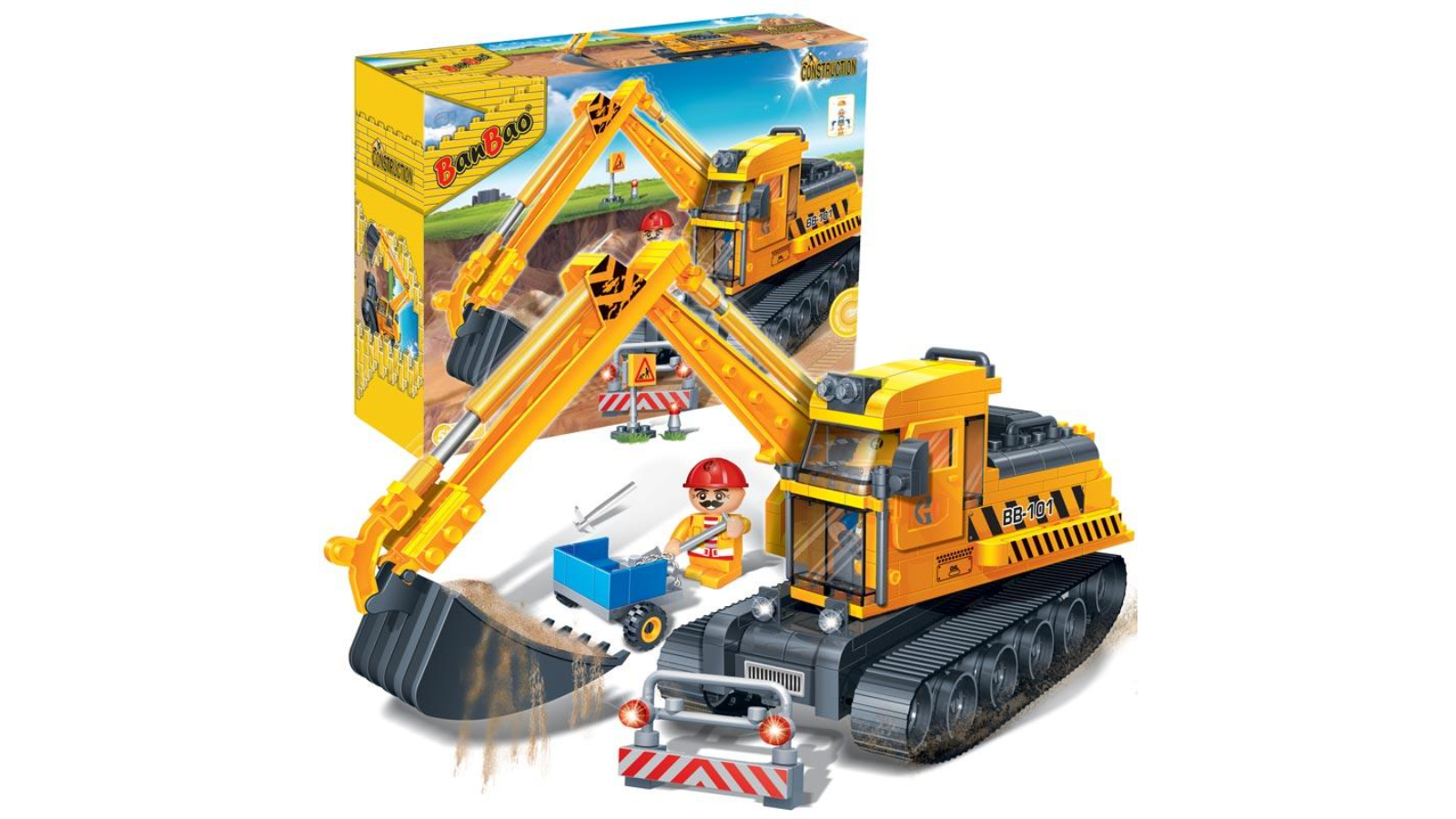 BanBao Construction Excavator Toy