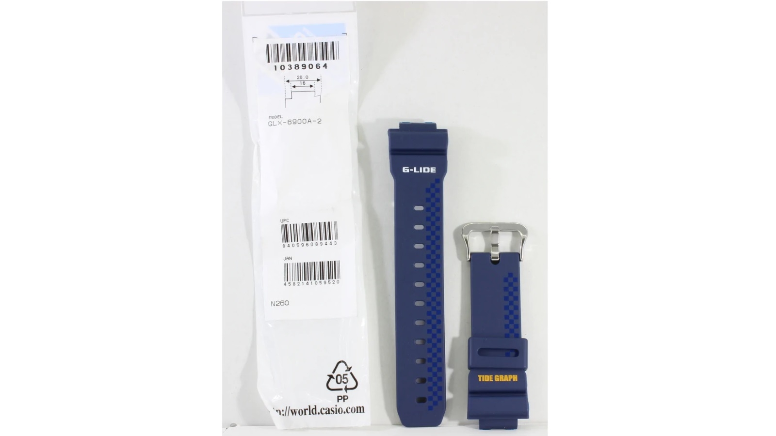 Casio G Shock Matte Blue Genuine Replacement Strap 10389064 to suit GLX 6900A 2 G Lide Harvey Norman