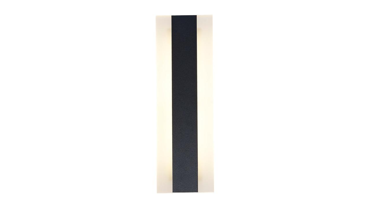 CLA IP65 Tri-CCT Black with Frosted Diffuser Rectangular Banda Exterior/Interior LED Wall Light - 30cm 