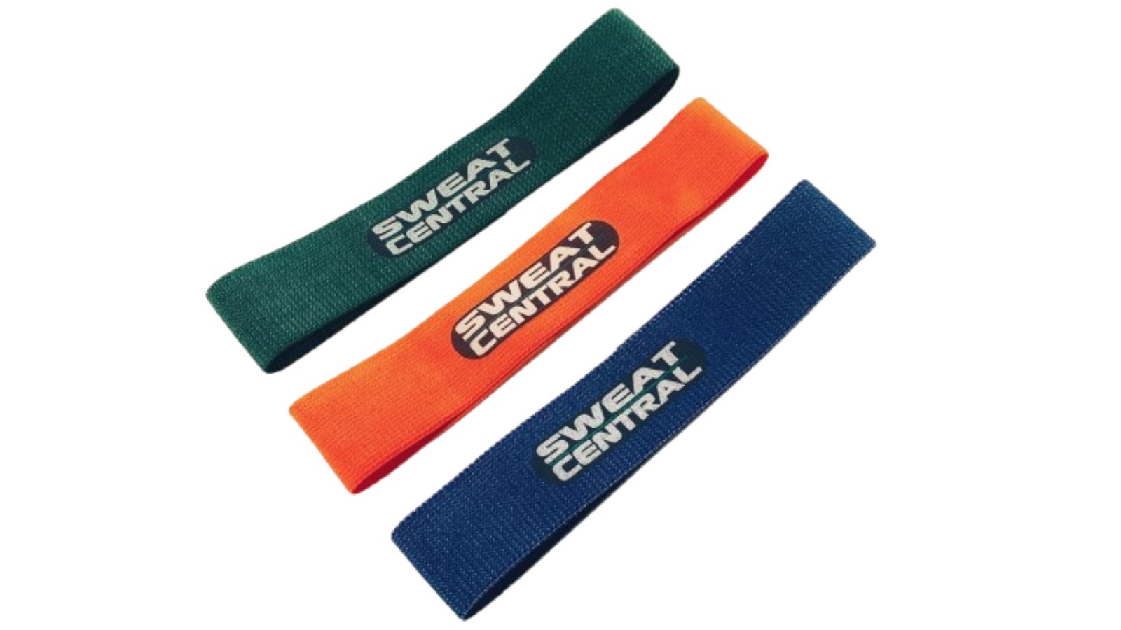 Sweat Central Strength Training Fabric Loop Resistance Band - Set of 3