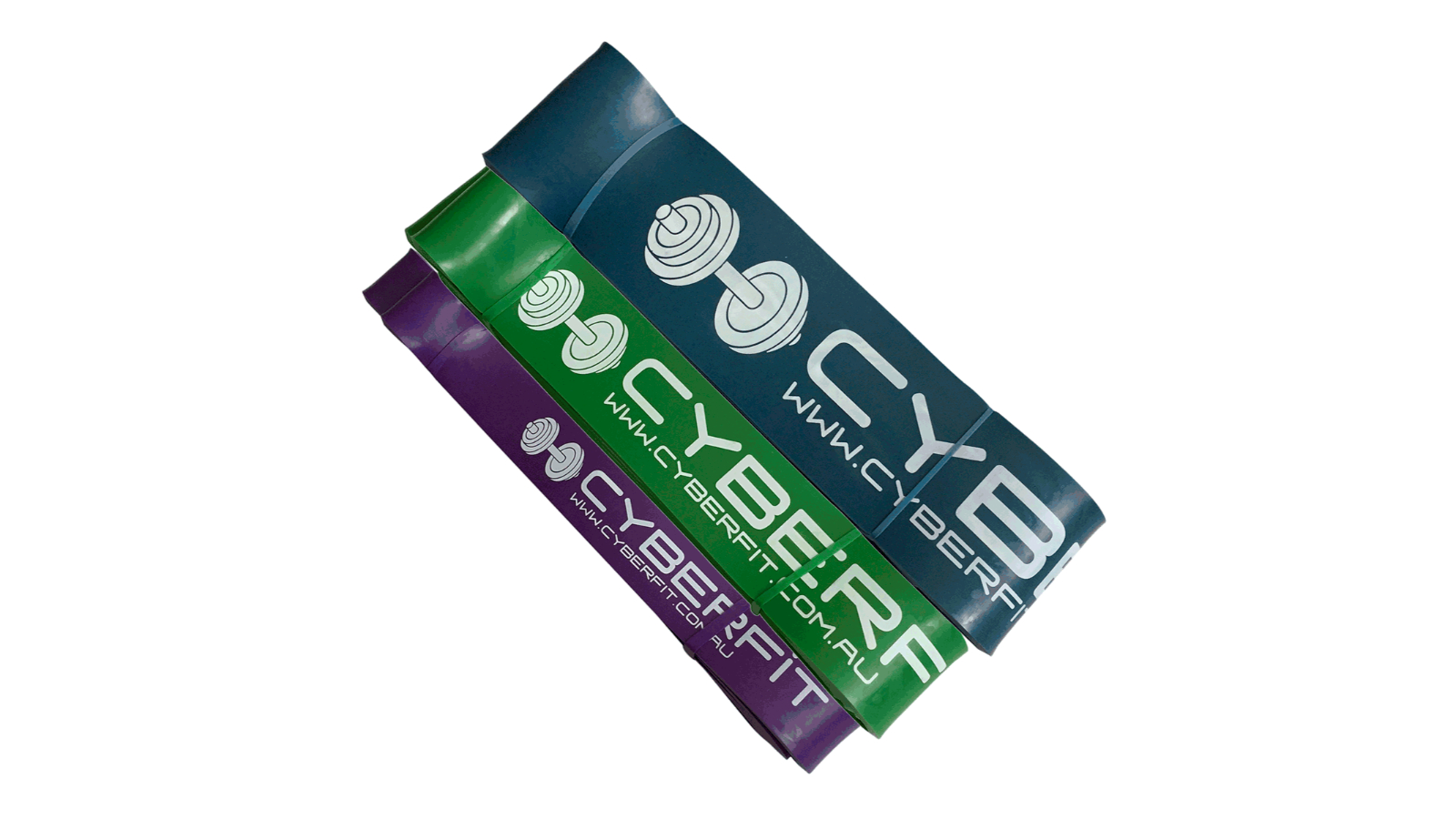 Cyberfit Pack of 3 Latex Resistance Loop Band - Small/Large