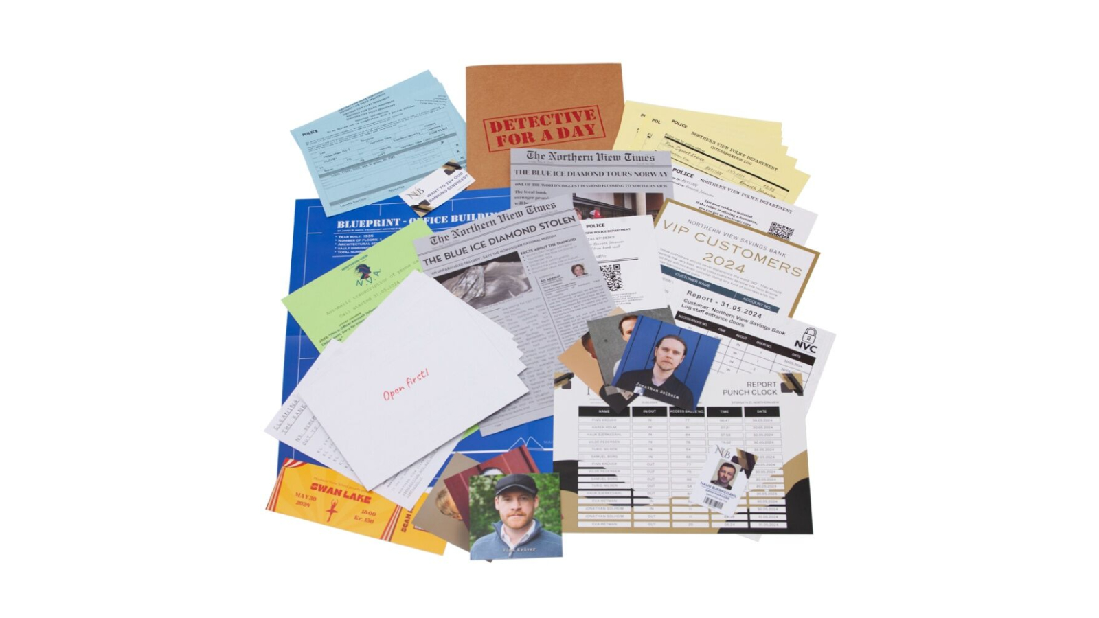 Detective For A Day the Bank Heist Board Game