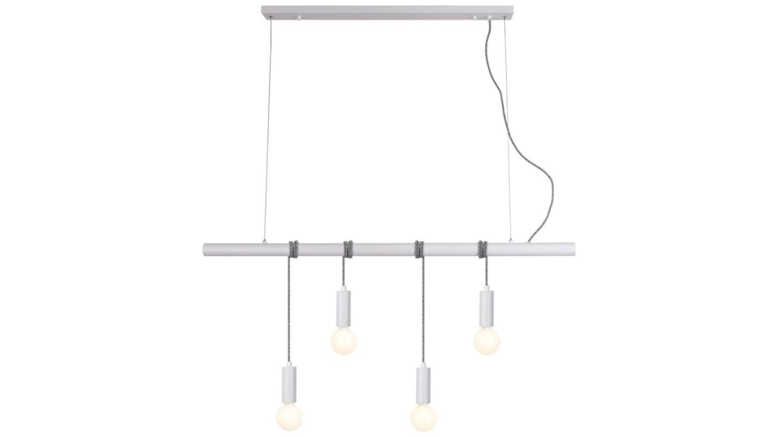 Luminea Bannister Modern Elegant 4 Pendant Light - White