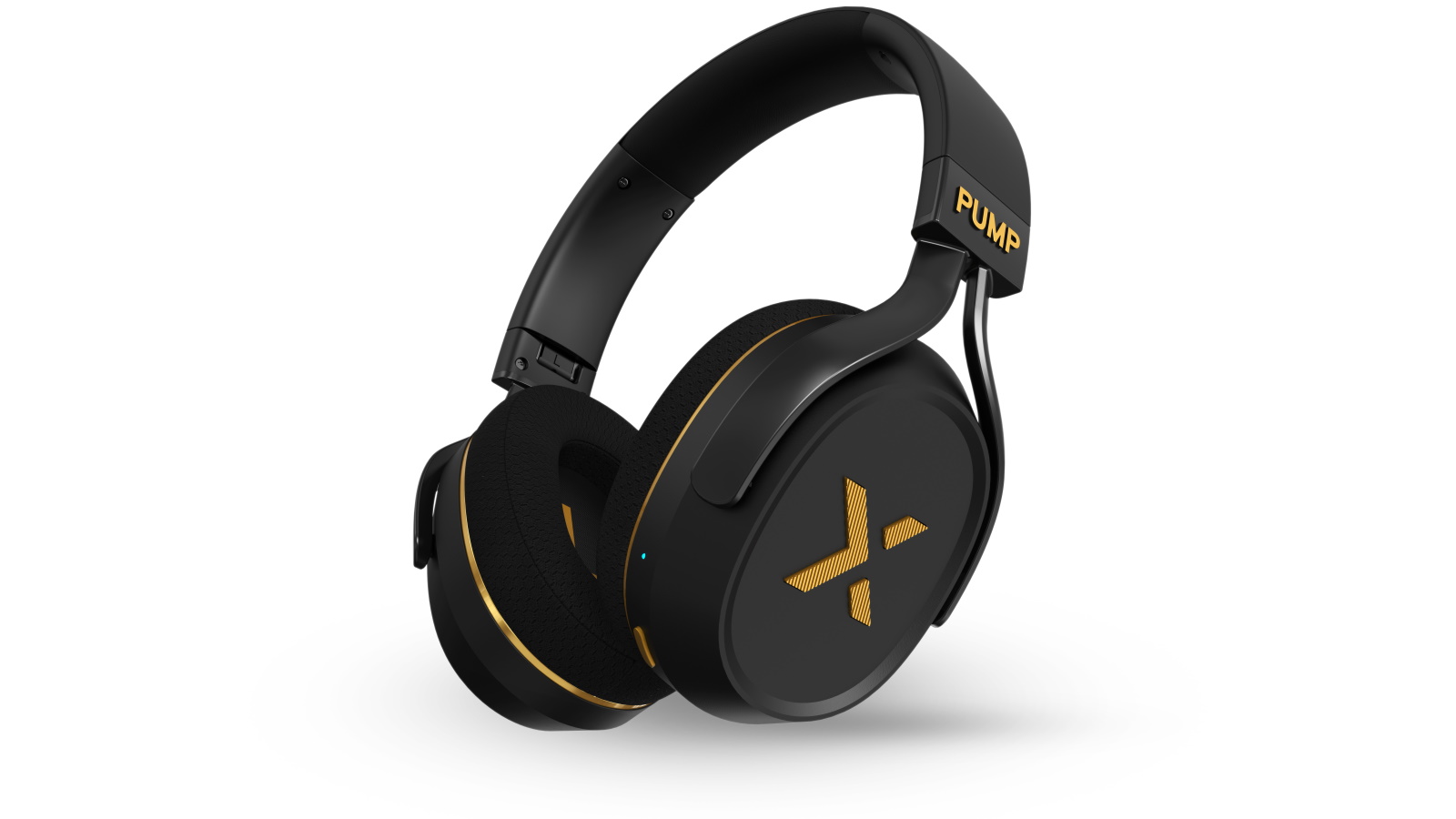 BlueAnt Pump X ANC Over-Ear Wireless Headphones - Black Gold