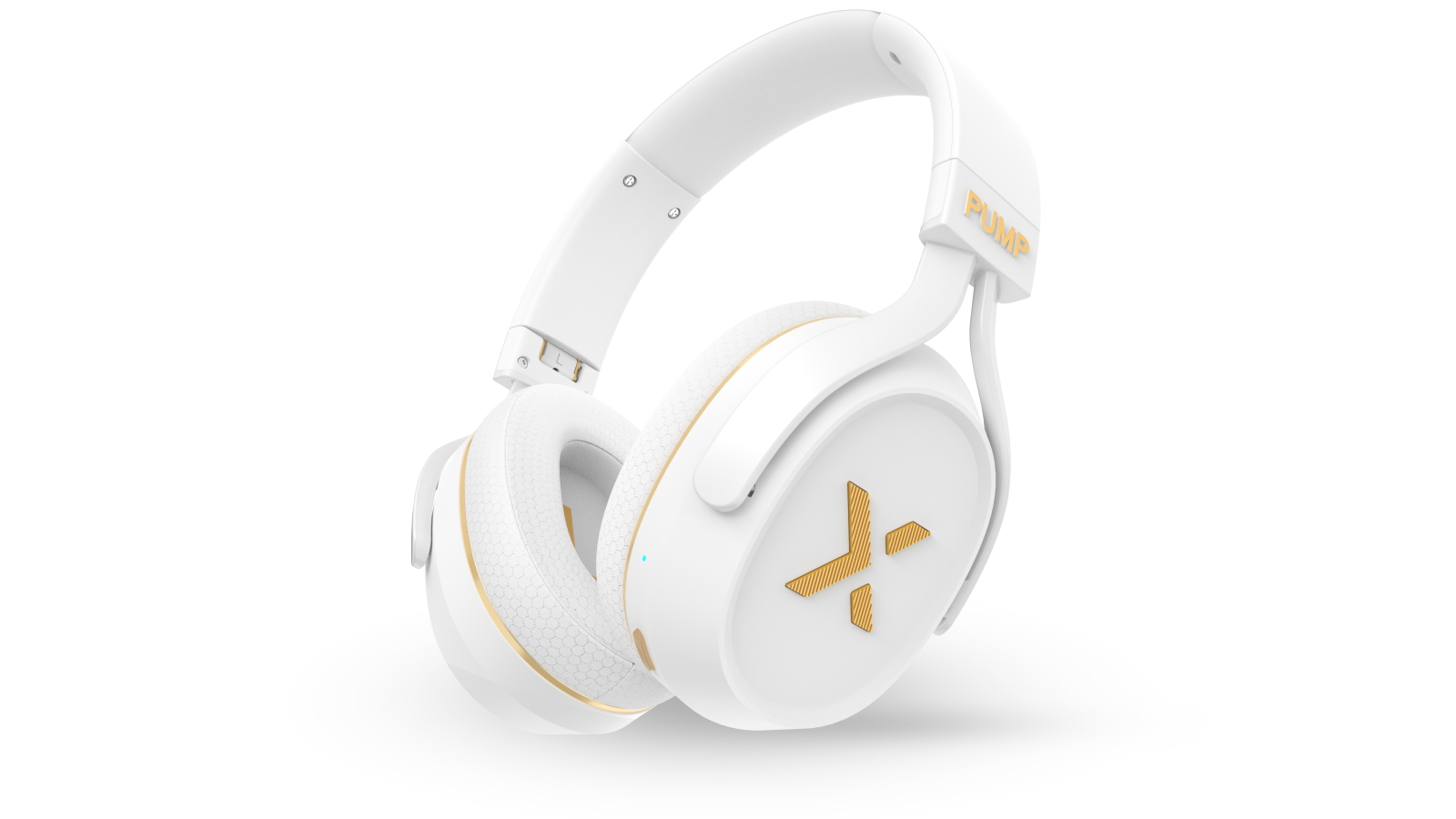 BlueAnt Pump X ANC Over-Ear Wireless Headphones - White Gold