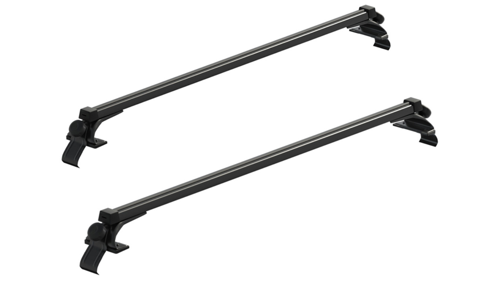 Giantz Black Aluminium Universal Car Roof Rack Pod Cross Bar Bracket - 145cm