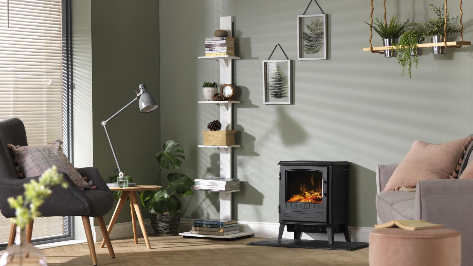 Dimplex 2kW Bari Electric Fireplace Matte Black Harvey Norman