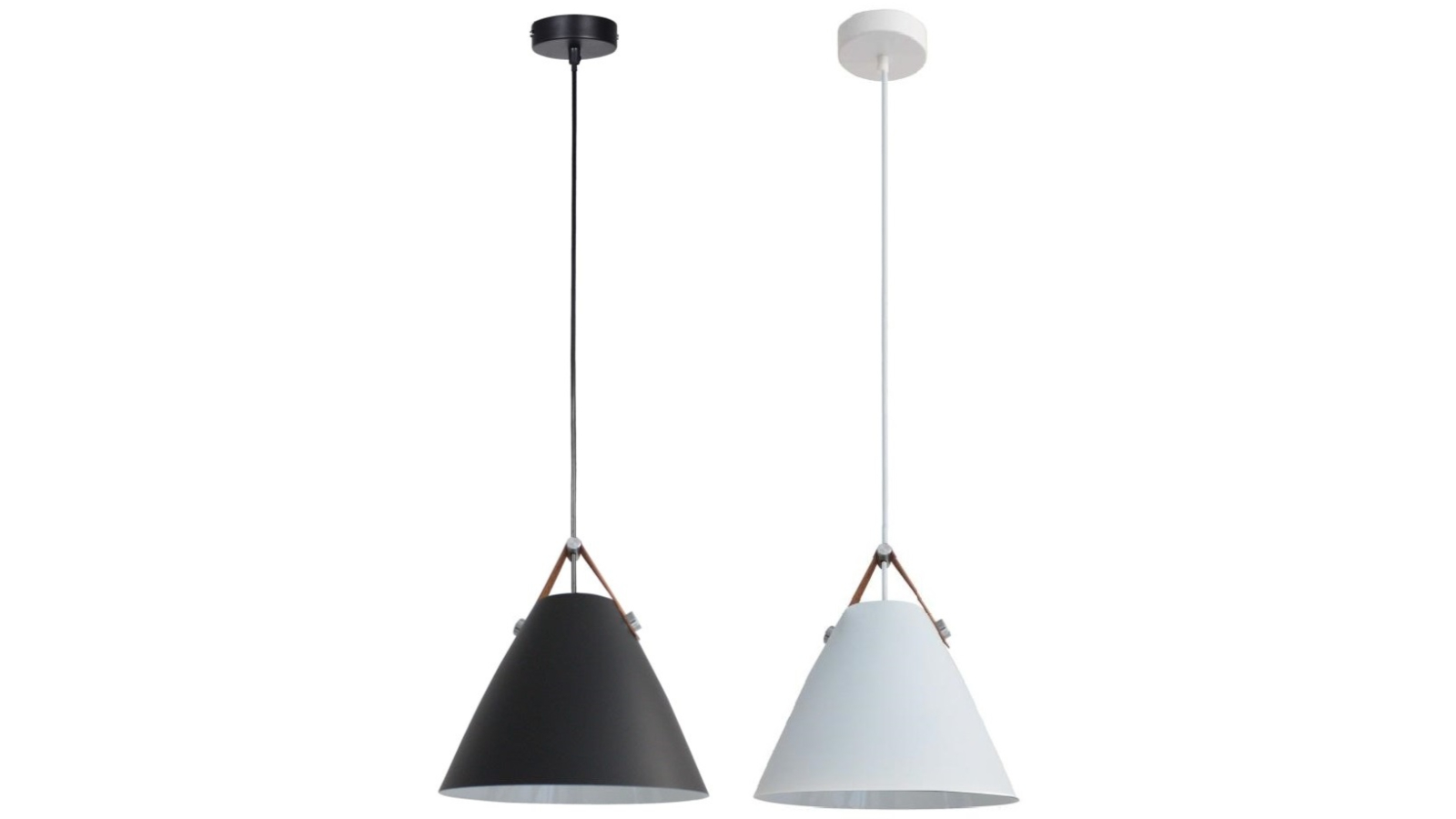 Luminea Baron Cone Shade Hanging Pendant Light