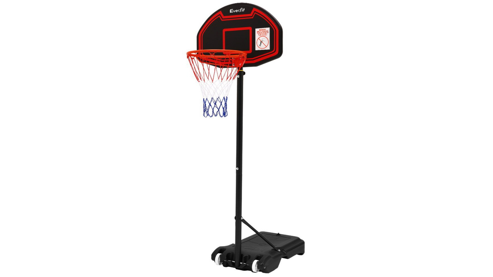 Everfit 2.1m Adjustable Portable Basketball Stand Hoop - Black