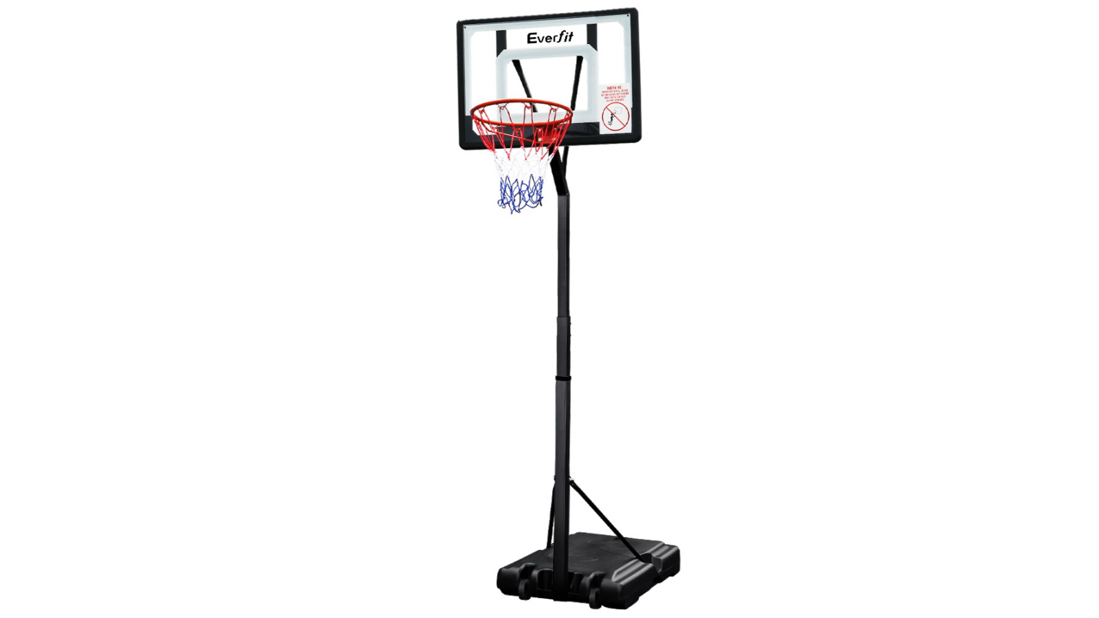 Everfit 2.6m Adjustable Portable Basketball Stand Hoop System
