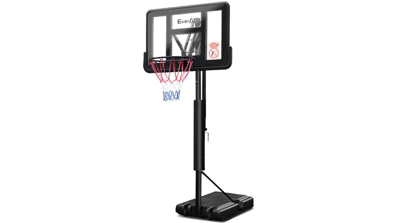 Everfit 3.05M Basketball Hoop Stand Net Ring - Black