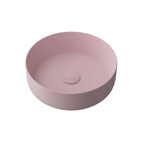 Timberline Allure 360mm Ceramic Basin - Matt Pink