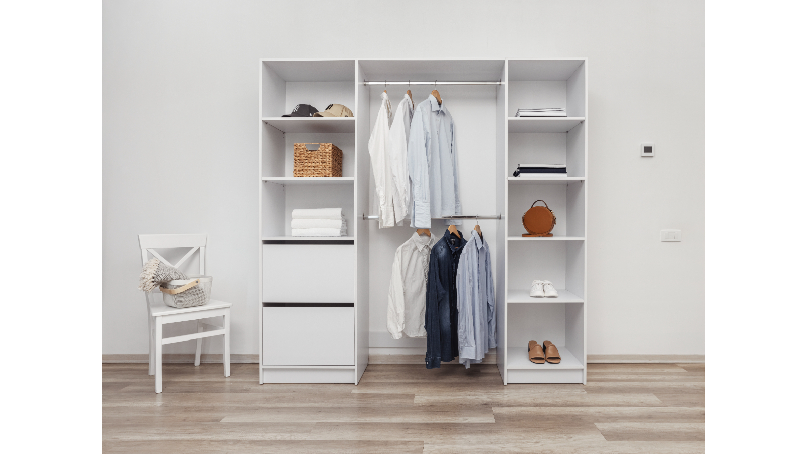 European Cabinetry Basel 2metre Walk-in Wardrobe Kit - Classic