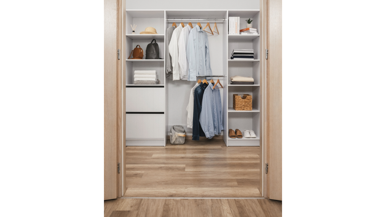 European Cabinetry Basel 2metre Walk-in Wardrobe Kit - VJ-Panel