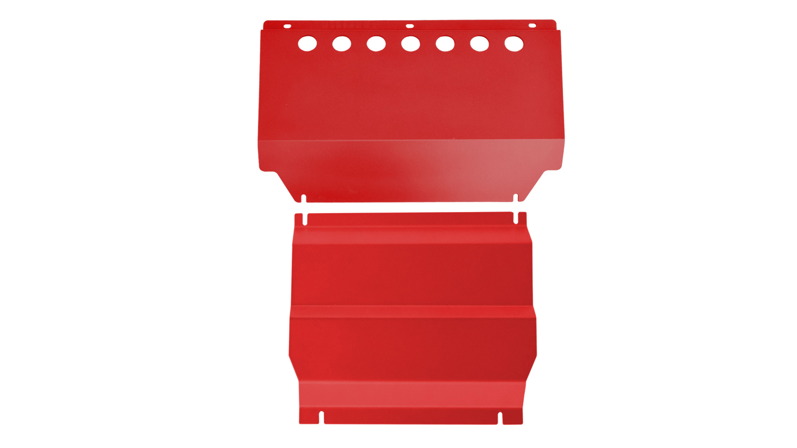 Machter Autoparts Pty Ltd Red Underbody Sump Guard Bash Plate 2 Piece Fit for Mitsubishi Triton ML MN 2006-2015