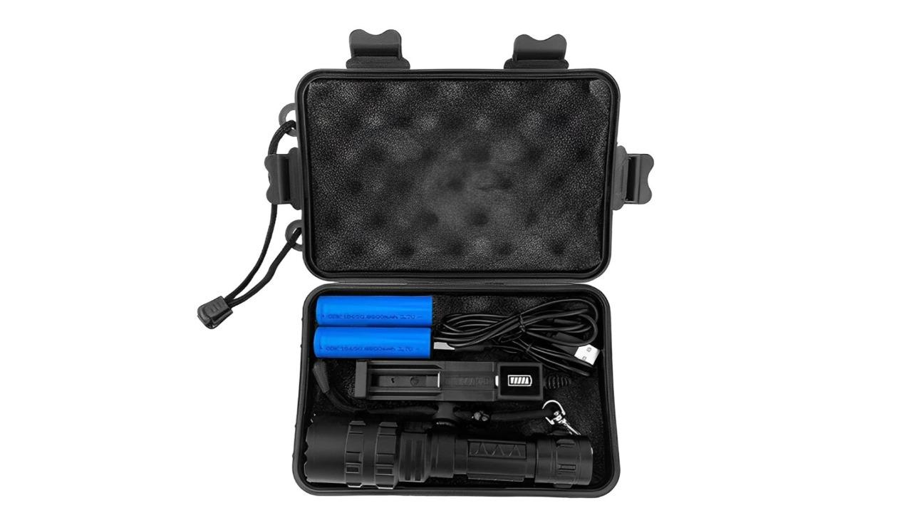 Tavice AU 180000LM L2 LED Tactical Flashlight USB Rechargeable
