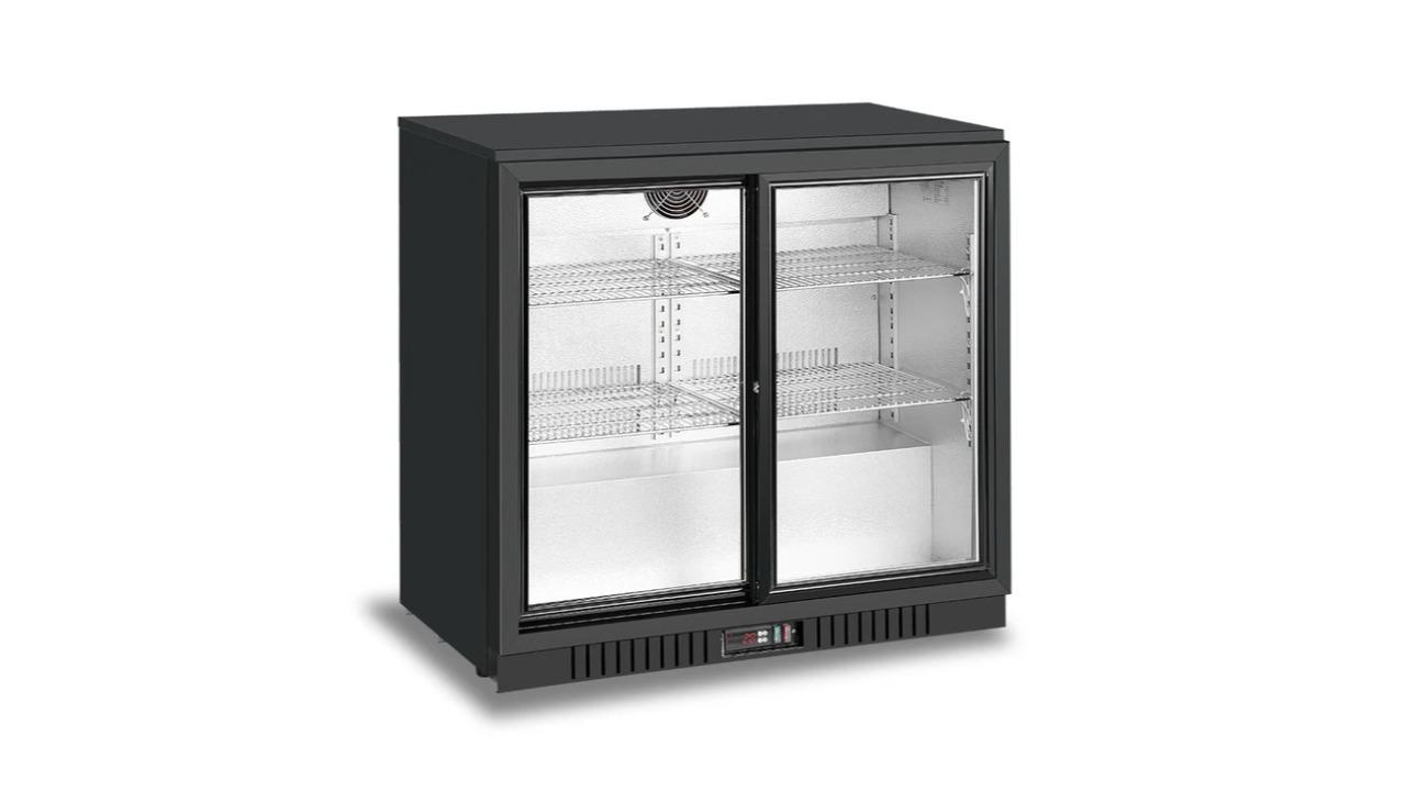 Atosa Commercial 2 Sliding Door Back Bar Cooler