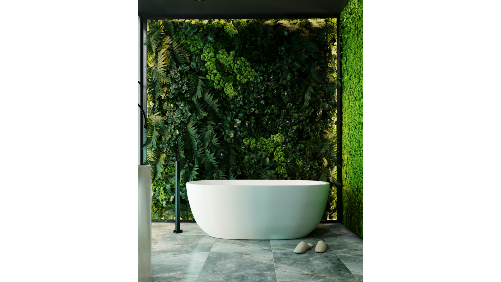 BelBagno Ally 1700mm  Freestanding Bath - Semi Gloss White