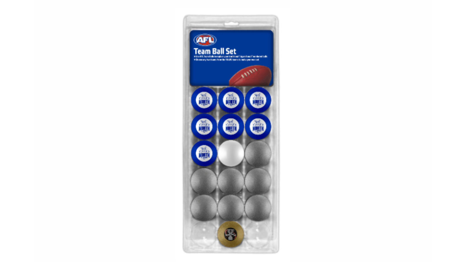 AFL North Melbourne Kangaroos Pool Snooker Billiard Ball Set
