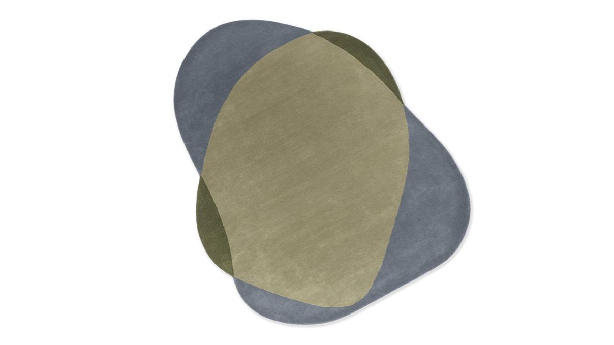 Brink and Campman 087704 Element Chad Grey Green Rug