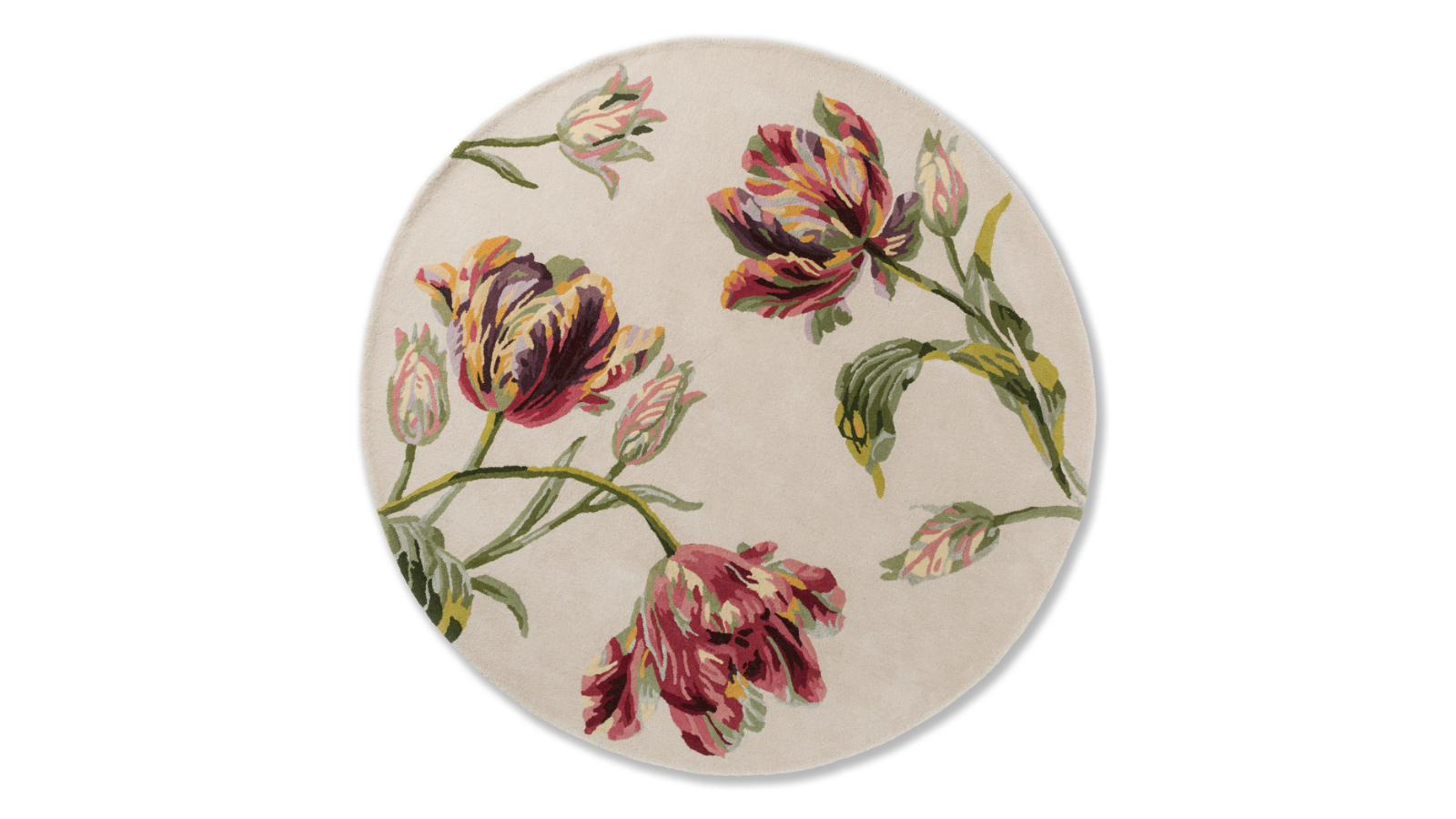 Laura Ashley Gosford Cranberry 081300 Round Rug