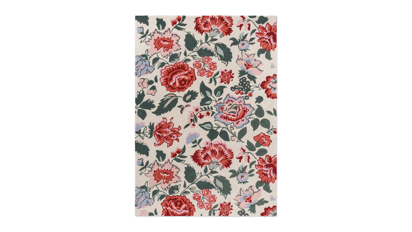 Laura Ashley Wendling Floral Poppy Red 083100 Rug