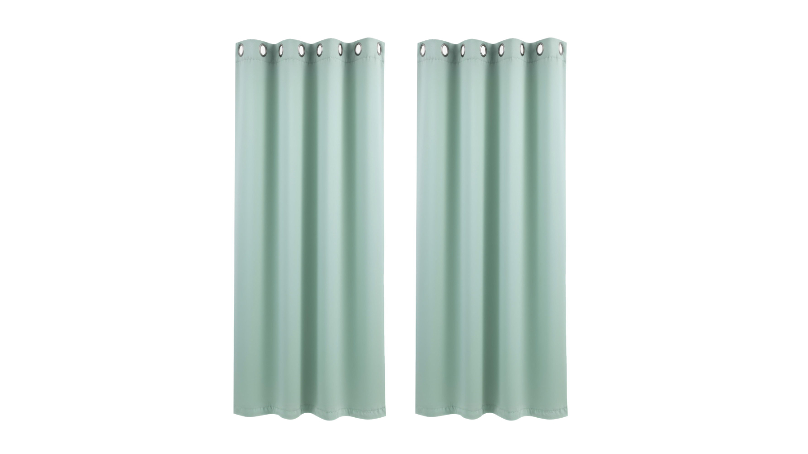 Artiss Set of 2 Thermal Insulated Eyelet Drapes 132 x 160cm Blockout Curtains - Green