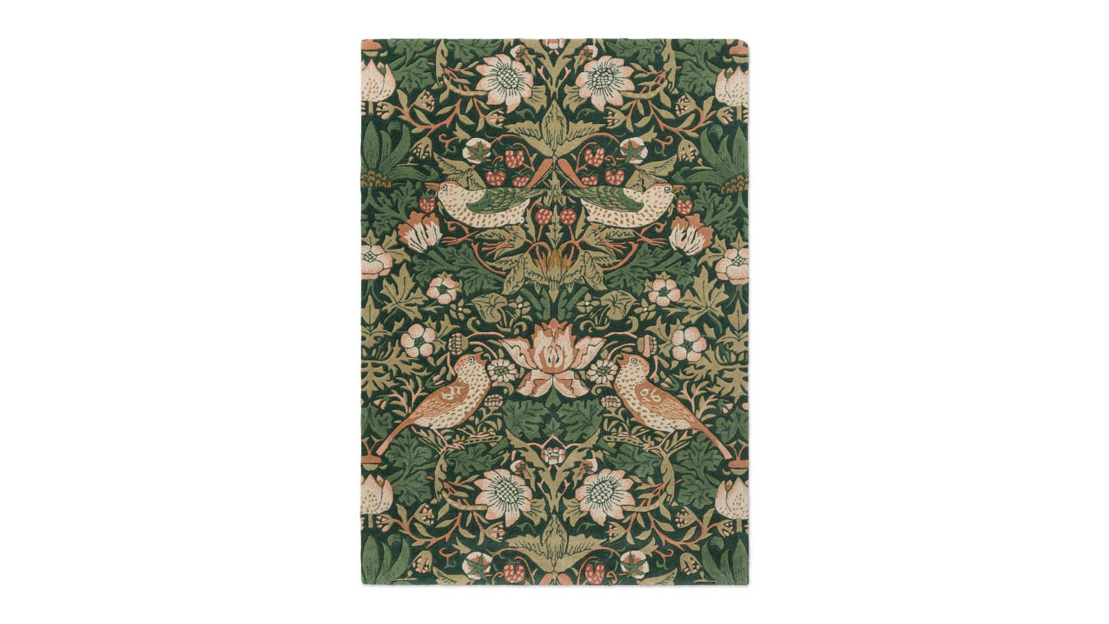 Morris & Co Strawberry Thief Forest 027707 Rug