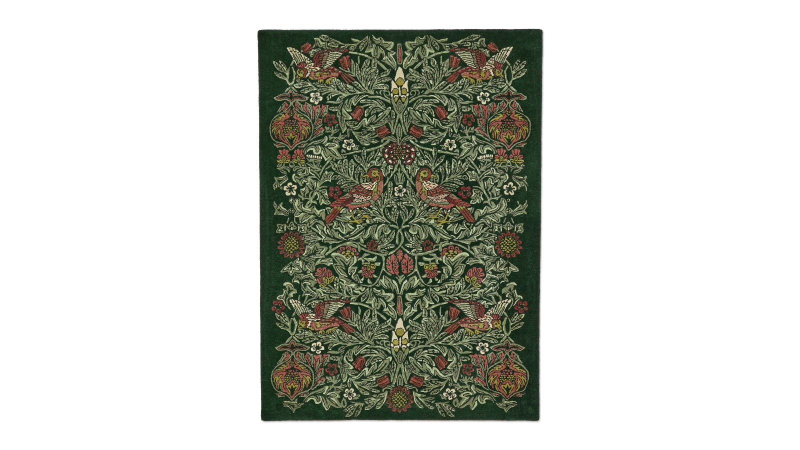 Morris & Co Bird Tump Green 128307 Rug