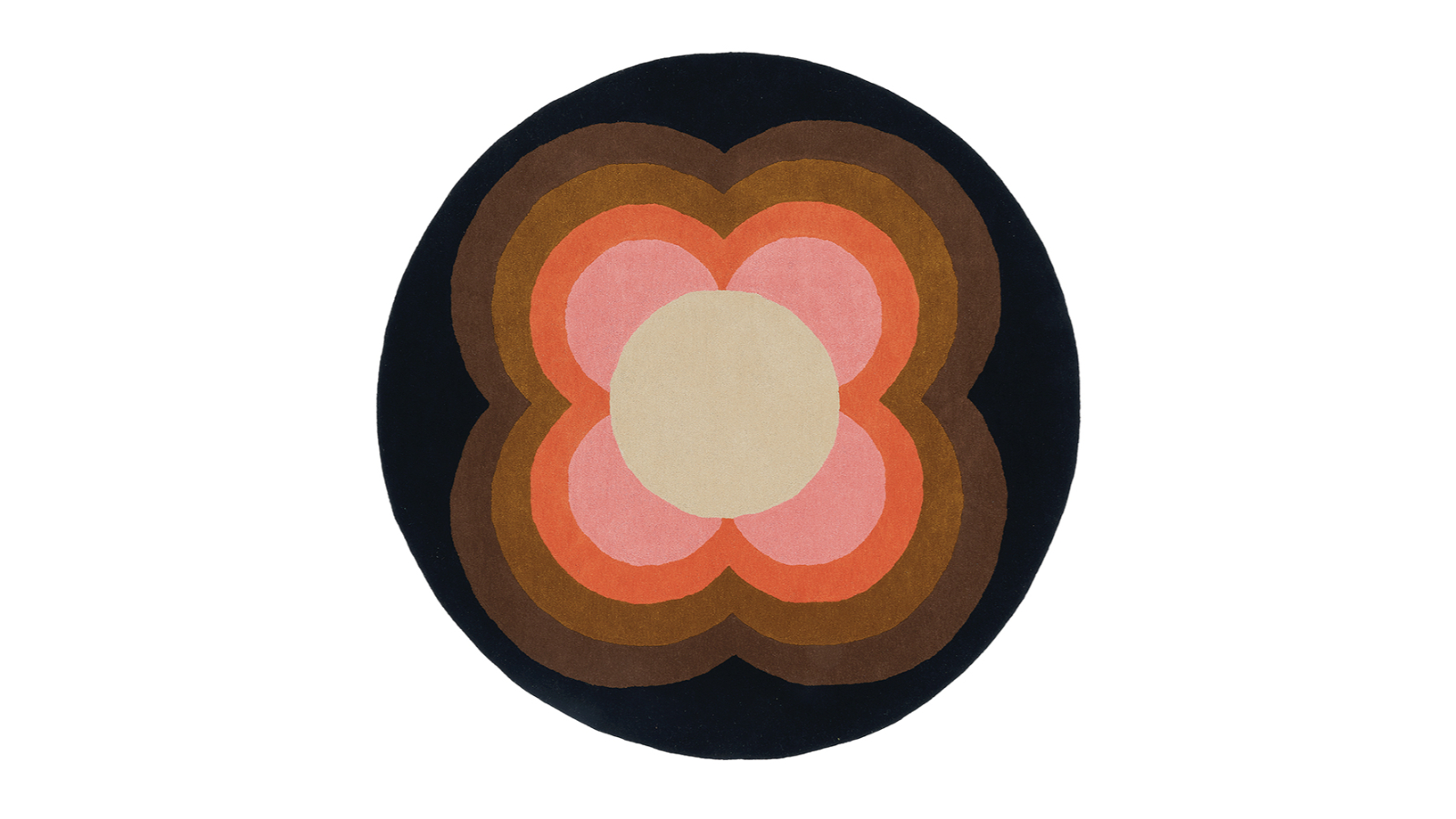 Orla Kiely Sunflower Pink 060005 Rug - 150 x 150cm
