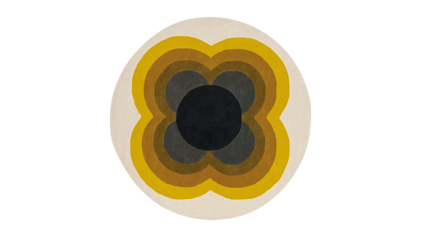 Orla Kiely Sunflower Yellow 060006 Rug - 150 x 150cm