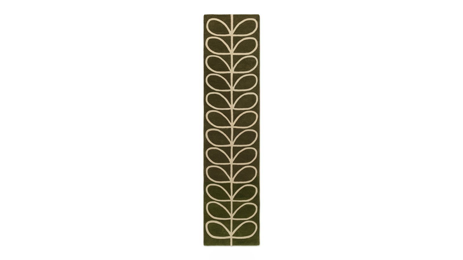 Orla Kiely Linear Stem Olive 060501 Runner Rug