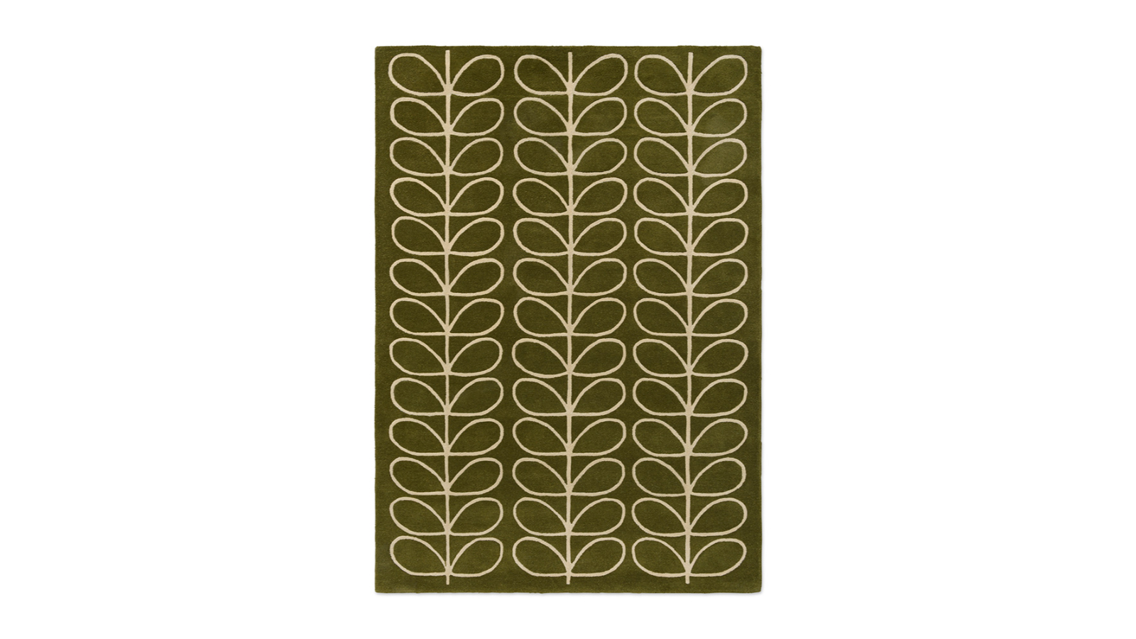 Orla Kiely Linear Stem Olive 060501 Rug - 180 x 120cm