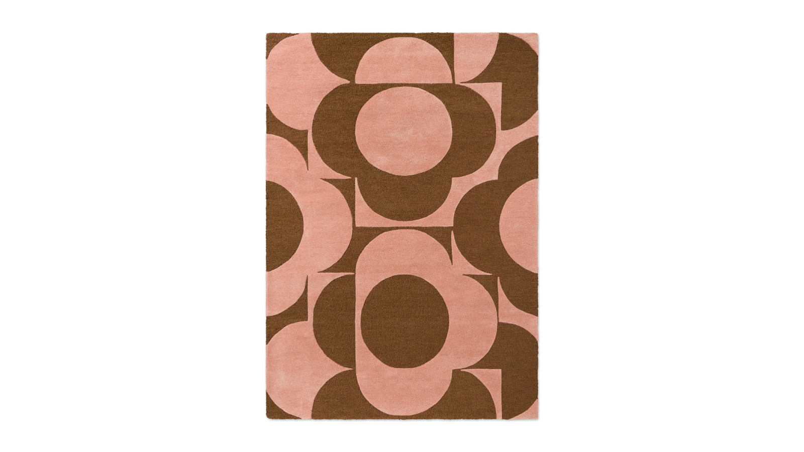 Orla Kiely Prism Flower Pink/Terracotta 158002 Rug - 180 x 120cm