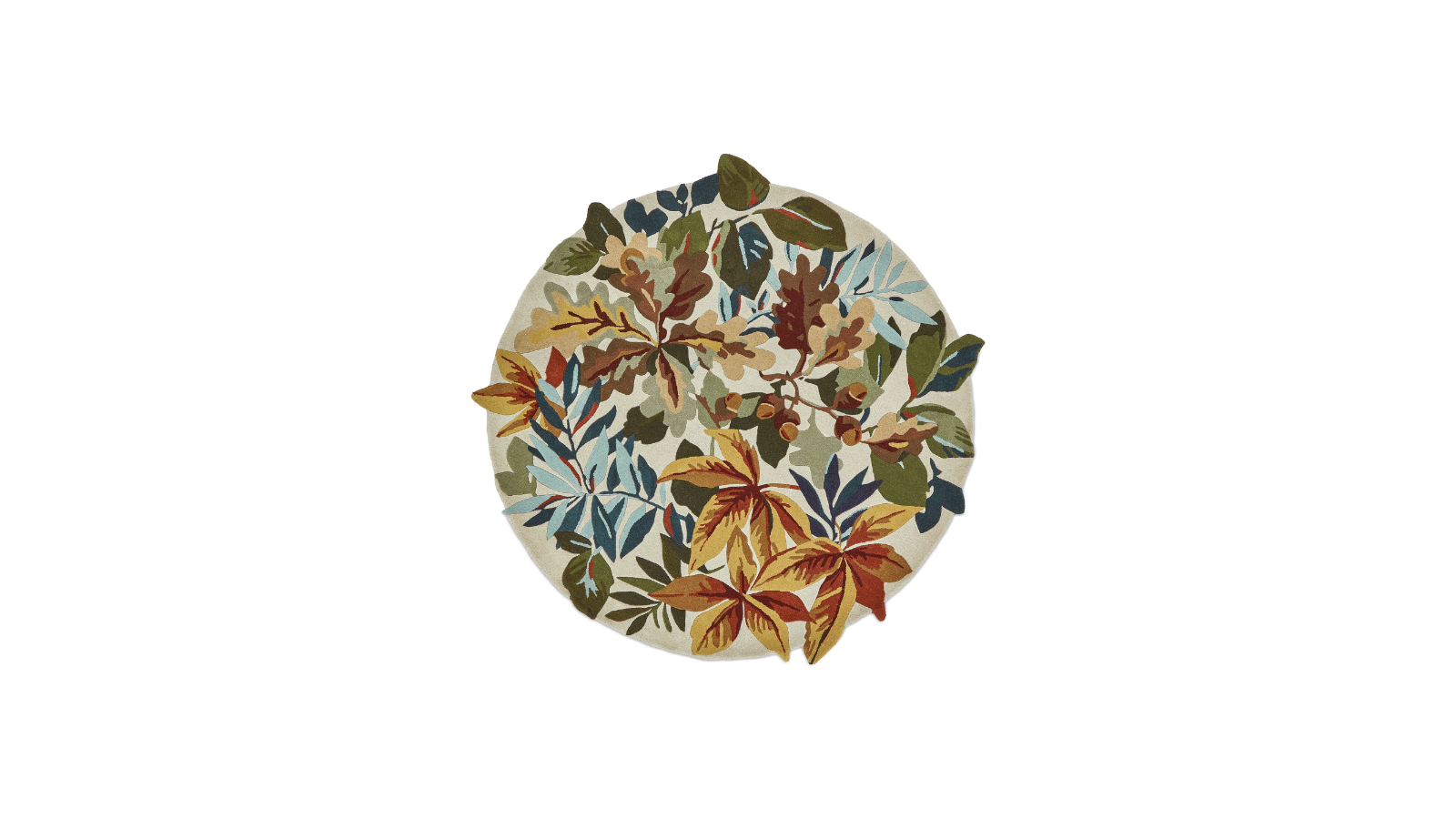 Sanderson Robin's Wood Russet Brown 146501 Round Rug