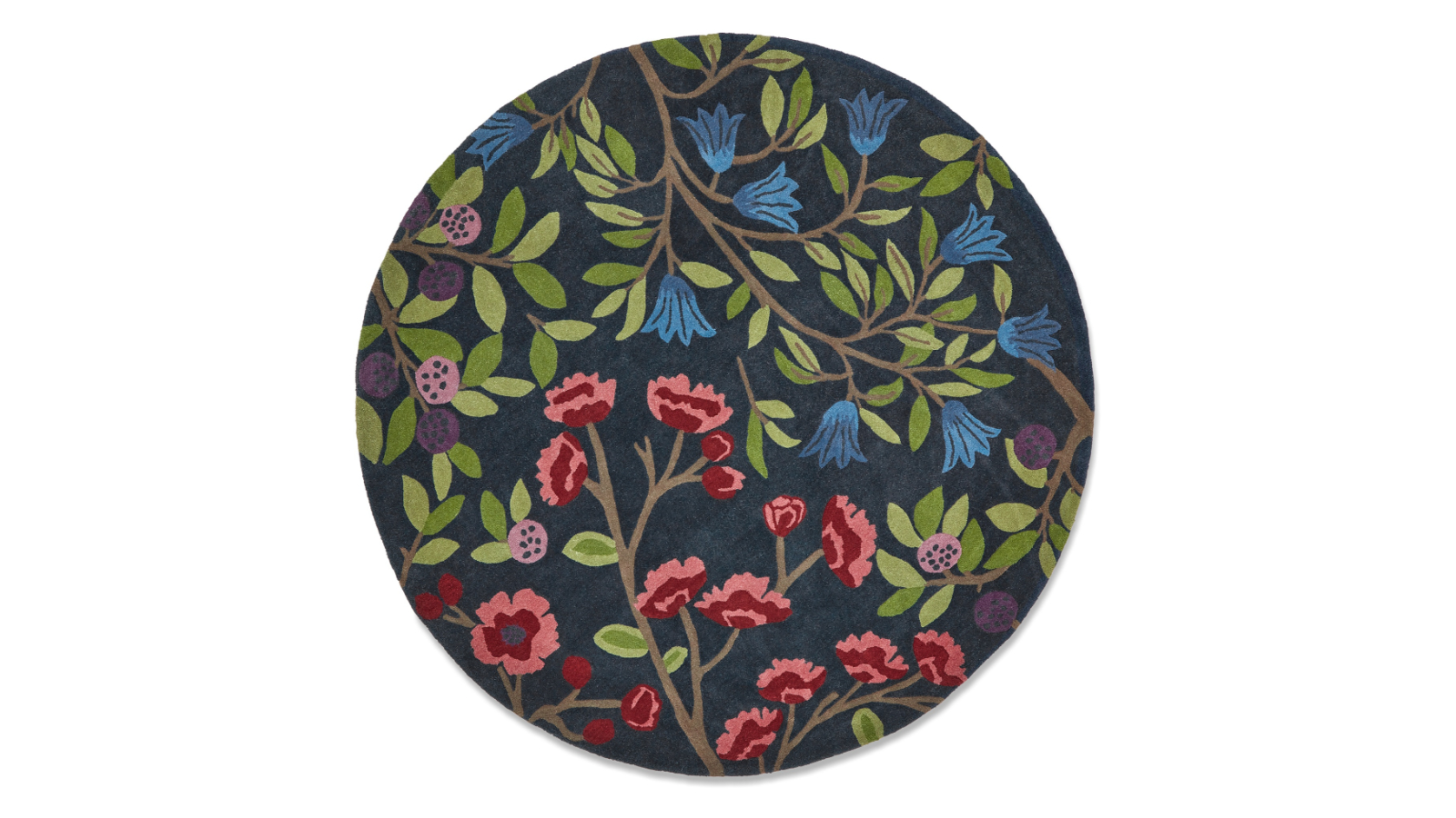 Sanderson Foraging Indigo Round 146618 Rug